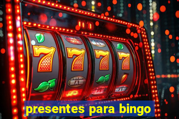 presentes para bingo